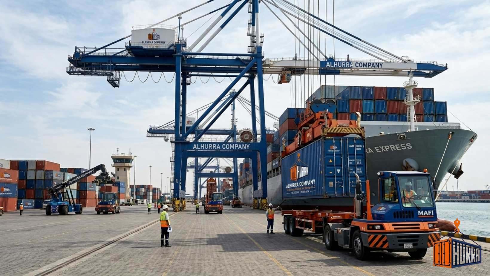 Alhurra Containers Unloading System